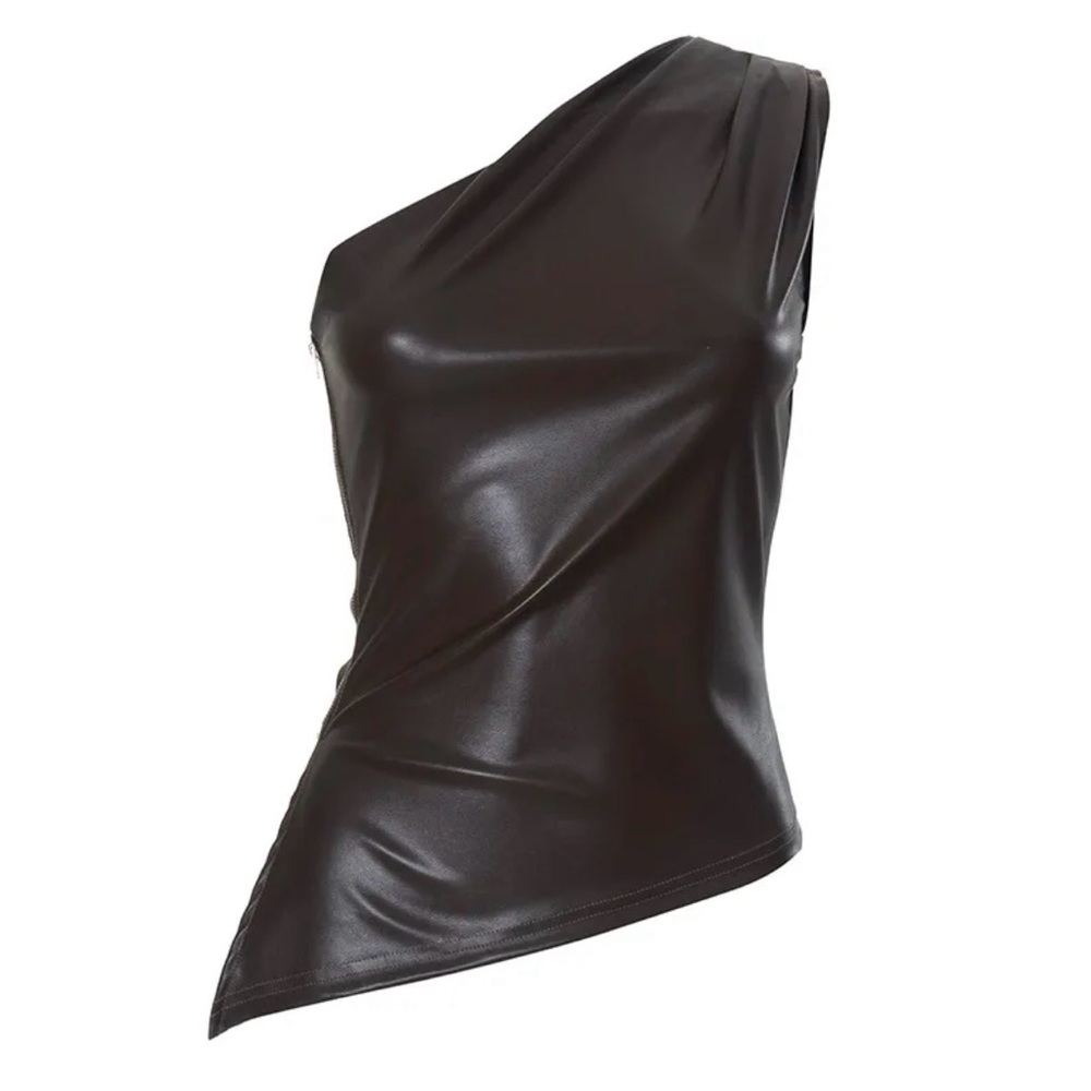 Faux leather Top